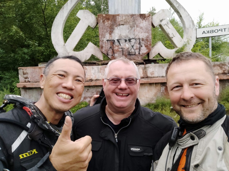 Road on Bones Magadan Kolyama Highway Rusmototravel motorcycle tour in Russia