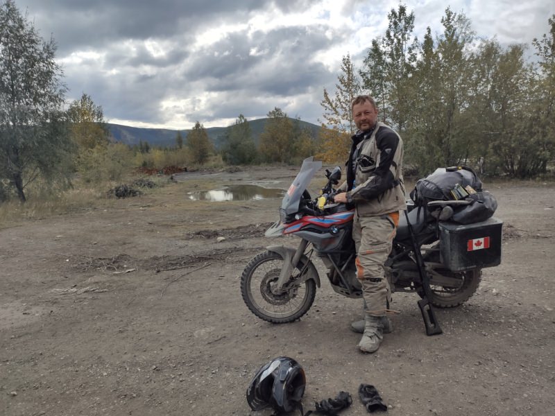 Road on Bones Magadan Kolyama Highway Rusmototravel motorcycle tour in Russia